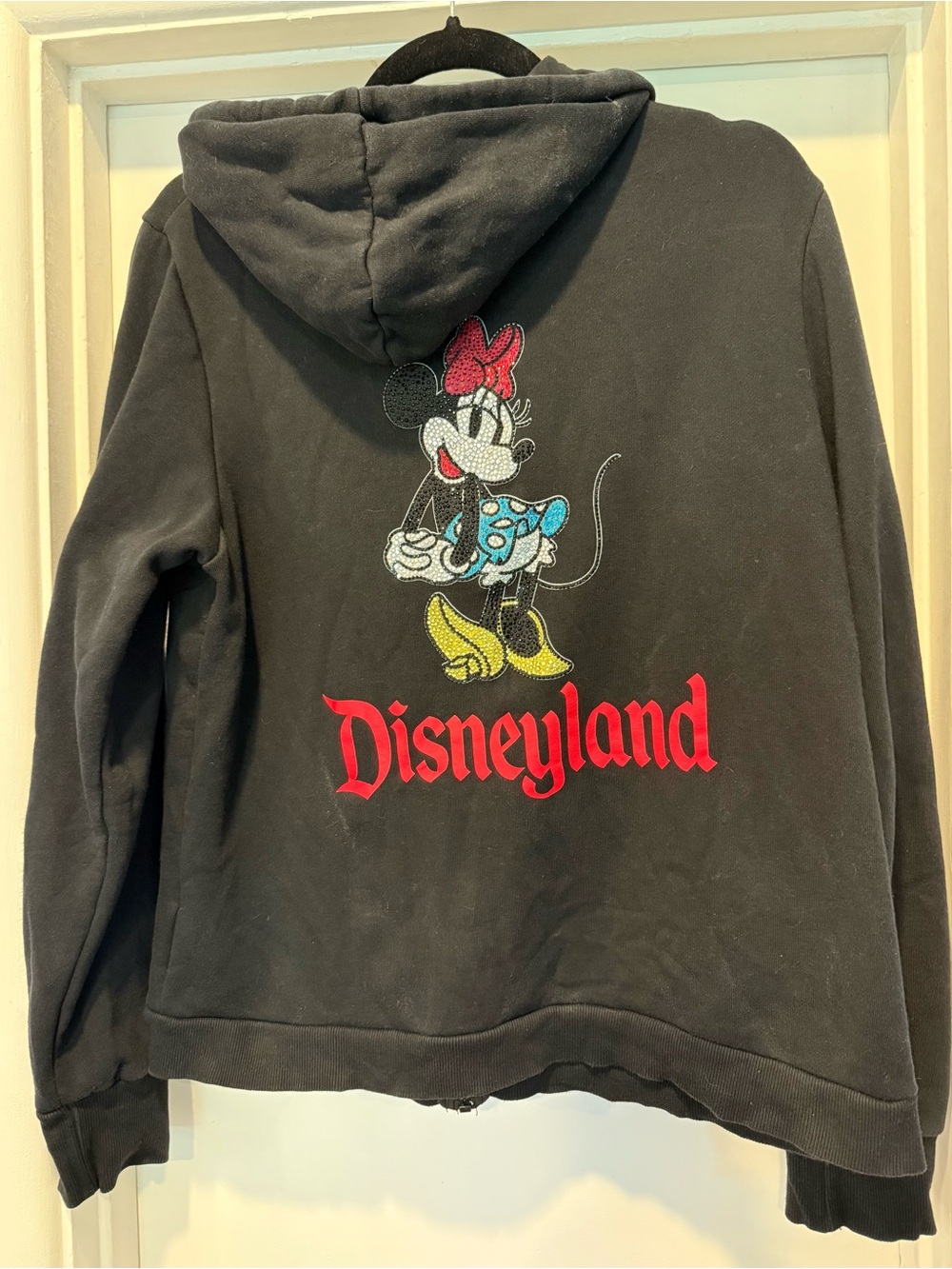 Disneyland hoodie, rhinestone Minnie Mouse
